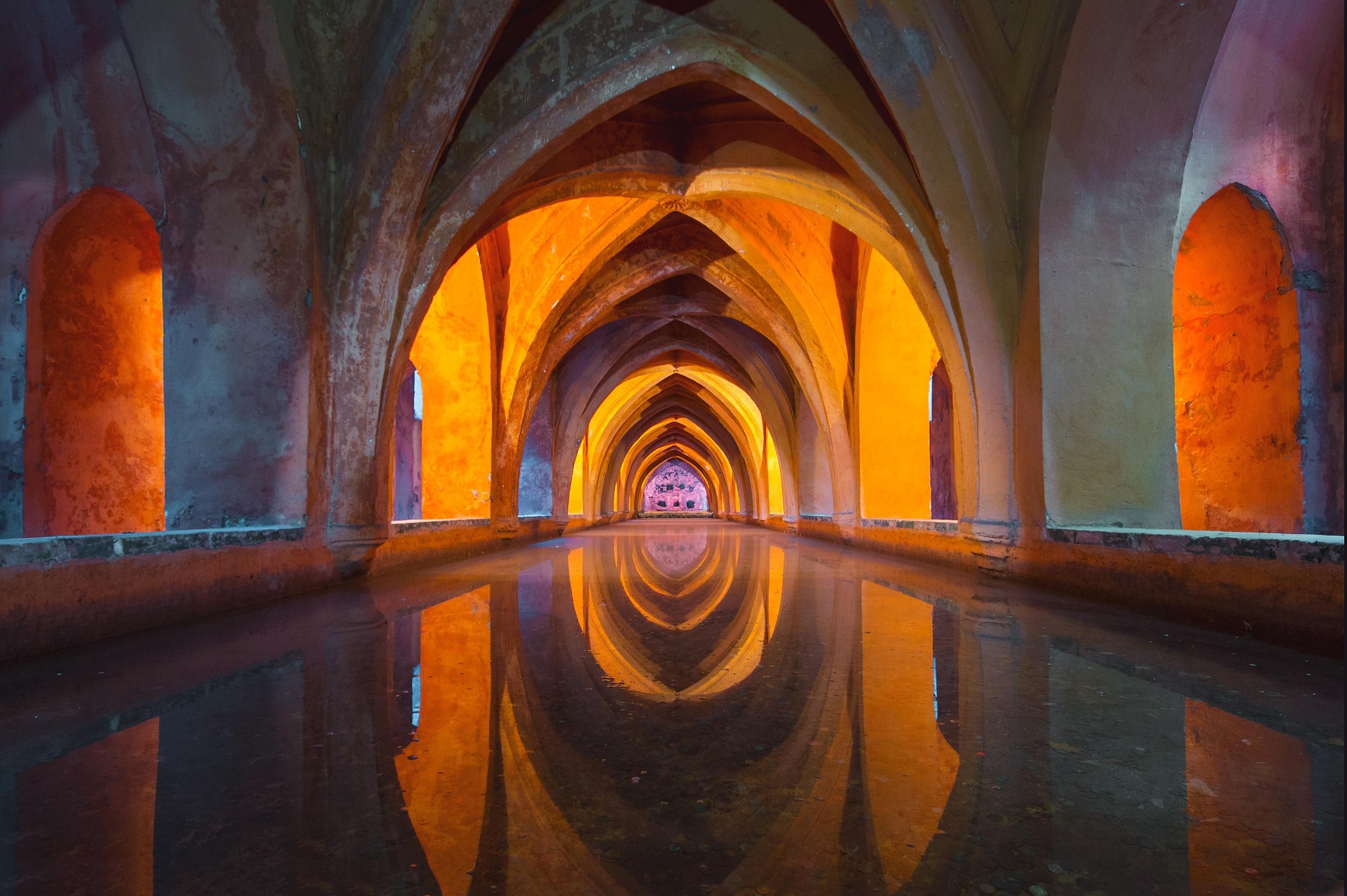 Architectural reflection and arches
